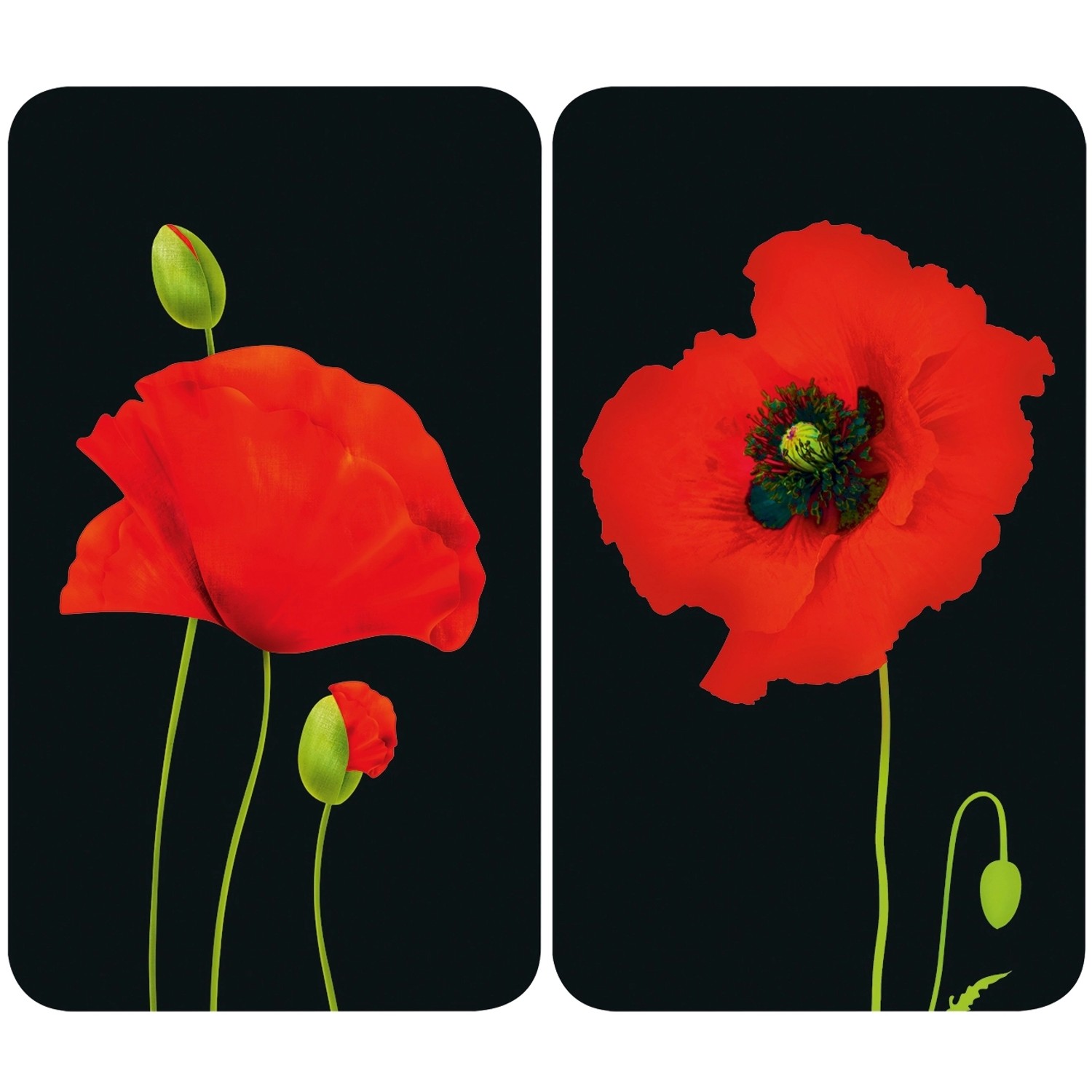 Wenko Herdabdeckplatten Universal Mohn 2er Set Mehrfarbig Wenko Herdabdeckplatten Universal Mohn 2er Set Mehrfarbig von Wenko