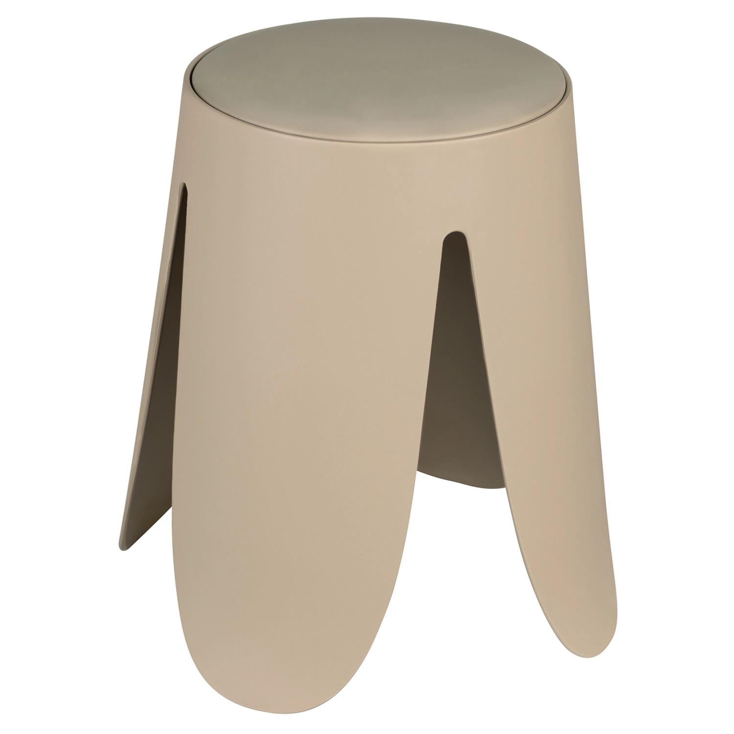 Wenko Hocker Comiso Ø 44,5 cm x 46 cm Beige Matt von Wenko