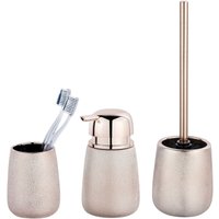 Wenko Keramik Bad-Accessoire-Set GLIMMA, Keramik von Wenko