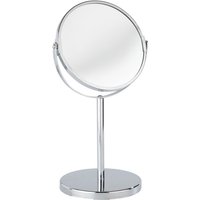 Wenko - Kosmetik-Standspiegel Assisi - klappbar, 100% und 300%, Chrom, ø 16 cm von Wenko