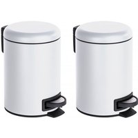 Wenko Kosmetik Treteimer Leman Weiß, 2er Set, je 3L Fassungsvermögen-15187145 Wenko Kosmetik Treteimer Leman Weiß, 2er Set, je 3L Fassungsvermögen-15187145 von NO BRAND