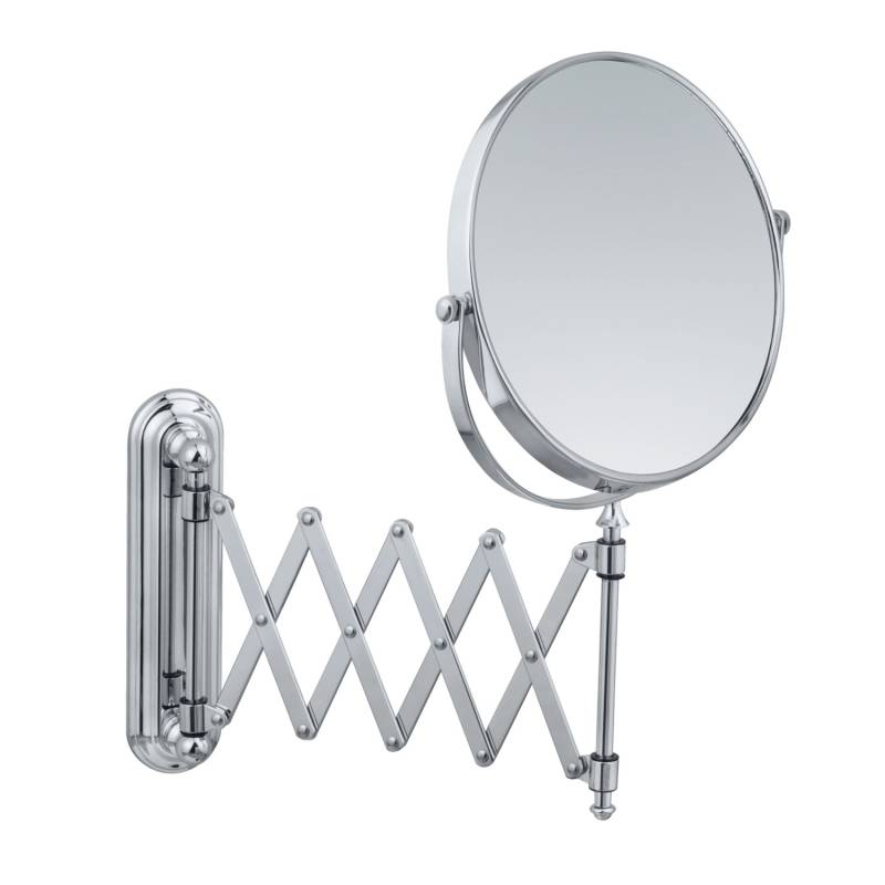 Wenko Kosmetik-Wandspiegel Teleskop Deluxe Chrom glänzend von Wenko