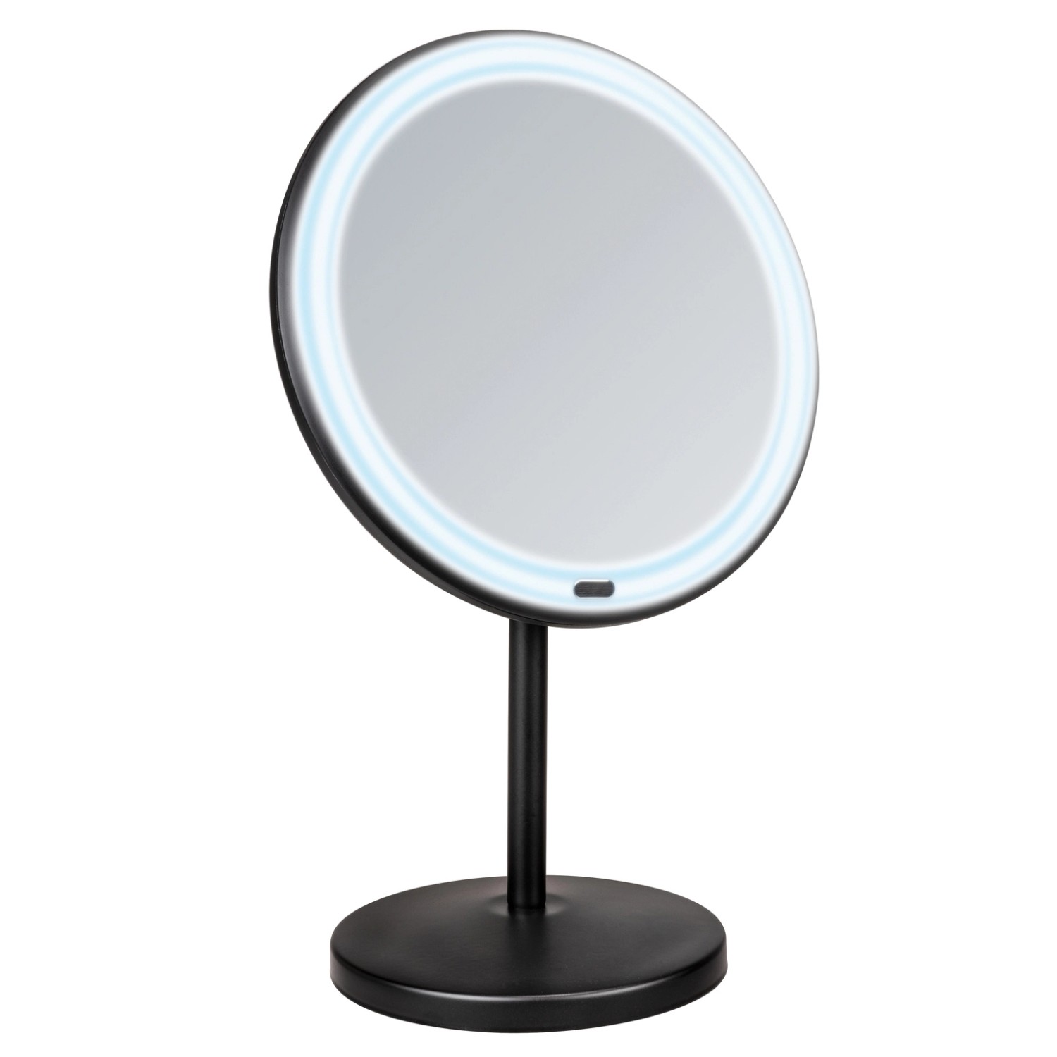 Wenko LED Stand-Kosmetikspiegel Onno 13,5 cm x 20 cm x 34 cm Schwarz von Wenko