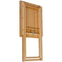 Wenko - Lackierter Bambus Klapptisch maui Indoor & Outdoor Beistelltisch Balkon - Braun von Wenko