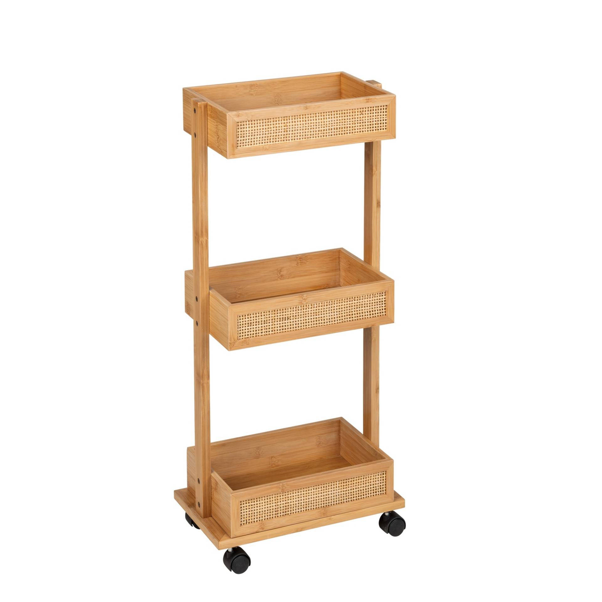 Wenko Rollwagen 'Allegre' Bambus/Rattan 3 Regalböden 18,5 x 32 x 71,5 cm Wenko Rollwagen 'Allegre' Bambus/Rattan 3 Regalböden 18,5 x 32 x 71,5 cm von Wenko