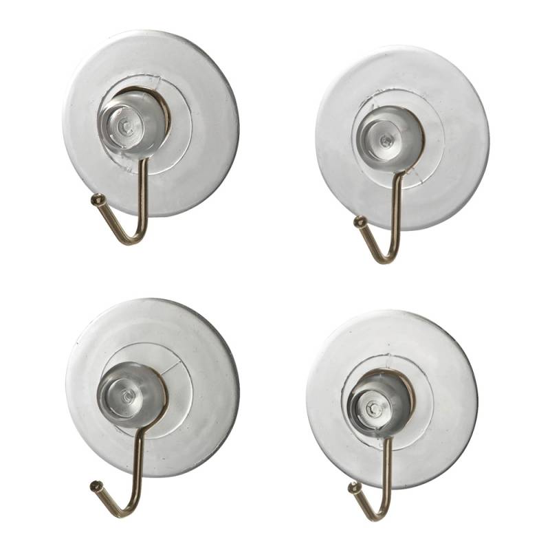 Wenko Saughaken transparent, 4er Set von Wenko