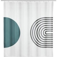 Schöner Wohnen Polyester Duschvorhang Orfa Weiß Muster Duschen Sichtschutz Badezimmer - Mehrfarbig Schöner Wohnen Polyester Duschvorhang Orfa Weiß Muster Duschen Sichtschutz Badezimmer - Mehrfarbig von Wenko
