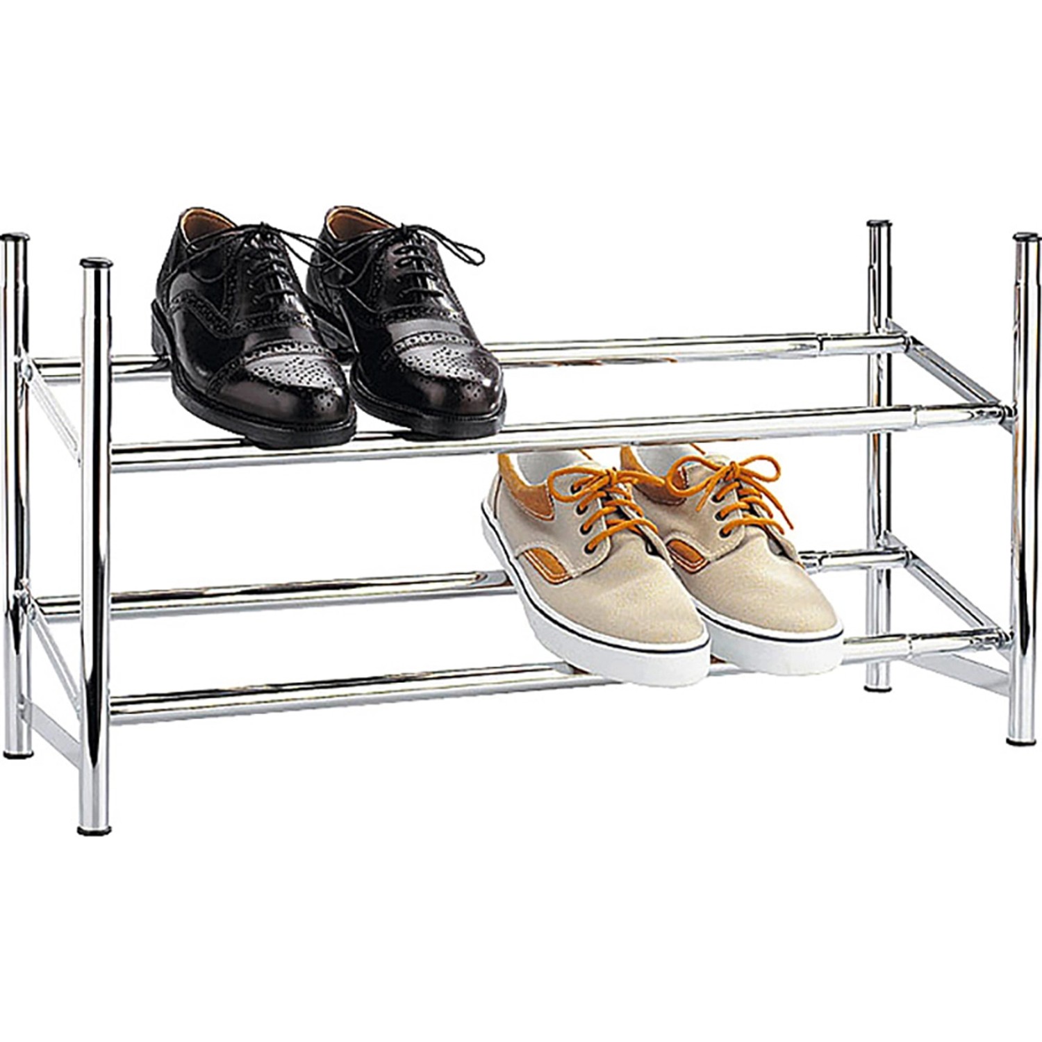 Wenko Schuhregal Ausziehbar Vernickelt  62-115 x 23 x 35 cm von Wenko