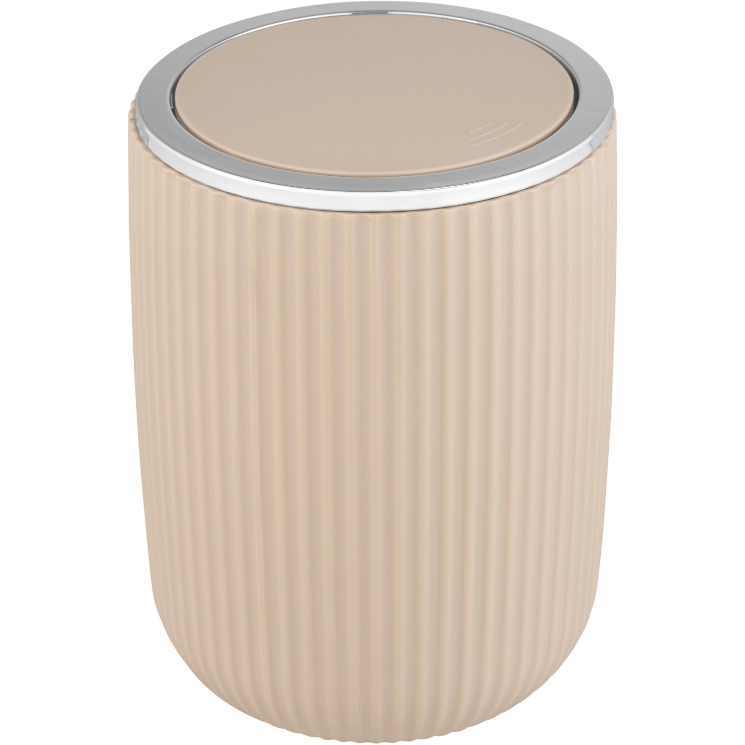 Wenko Schwingdeckeleimer Agropoli S Kosmetikeimer mit Schwingdeckel 2 l Beige von Wenko