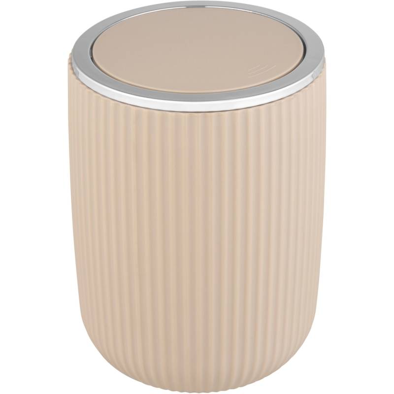 Wenko Schwingdeckeleimer Agropoli S Kosmetikeimer mit Schwingdeckel 2 l Beige von Wenko
