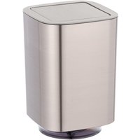 Schwingdeckeleimer Auron Silber, Kosmetikeimer mit Schwingdeckel, 5,5 l, Silber matt, Kunststoff silber - silber matt - Wenko Schwingdeckeleimer Auron Silber, Kosmetikeimer mit Schwingdeckel, 5,5 l, Silber matt, Kunststoff silber - silber matt - Wenko von Wenko