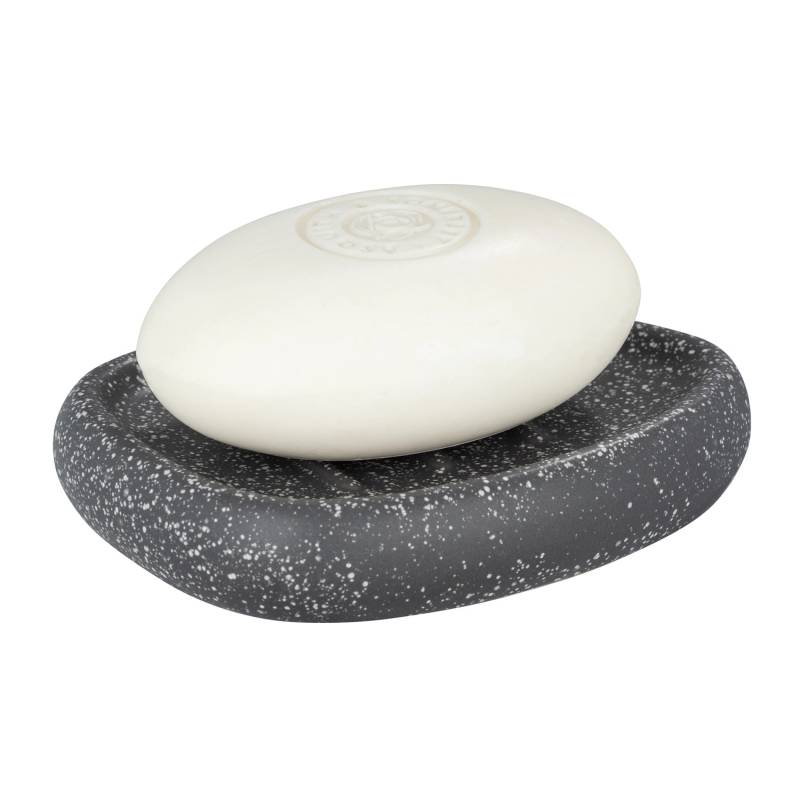 Wenko Seifenablage Pion Keramik 12.5 x 2.5 x 9 cm Grau von Wenko