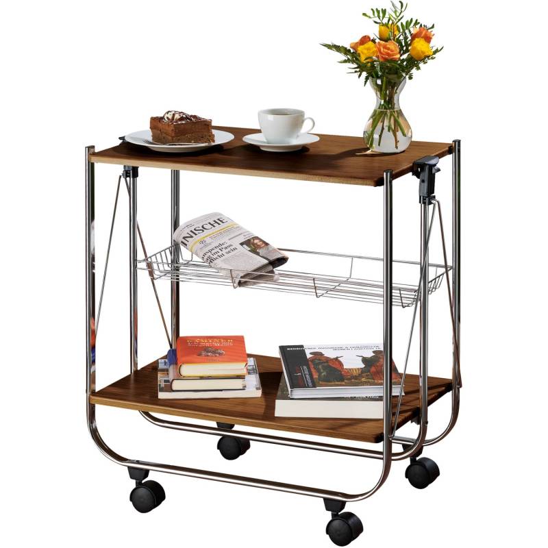 Wenko Servierwagen Dinett Deluxe Nussbaum-Nachbildung Wenko Servierwagen Dinett Deluxe Nussbaum-Nachbildung von Wenko