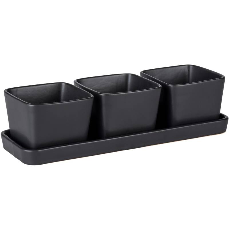 Wenko Snack und Dip Schalen Set Black Outdoor Kitchen Schwarz Wenko Snack und Dip Schalen Set Black Outdoor Kitchen Schwarz von Wenko