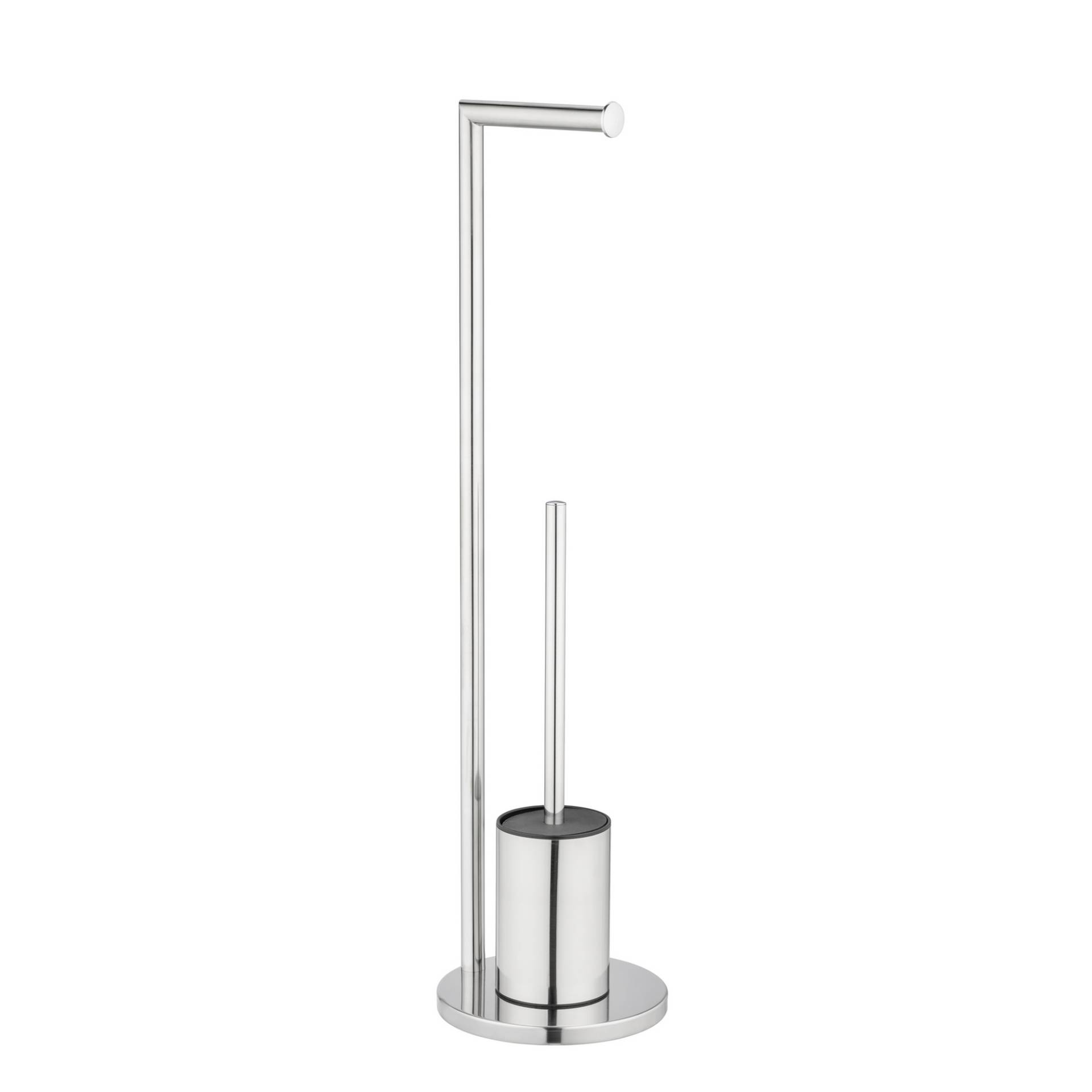 Wenko Stand WC-Garnitur 'Ferla' 2-in-1 edelstahlfarben glänzend Wenko Stand WC-Garnitur 'Ferla' 2-in-1 edelstahlfarben glänzend von Wenko