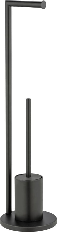 Wenko Stand WC-Garnitur Ferla schwarz Stahl von Wenko
