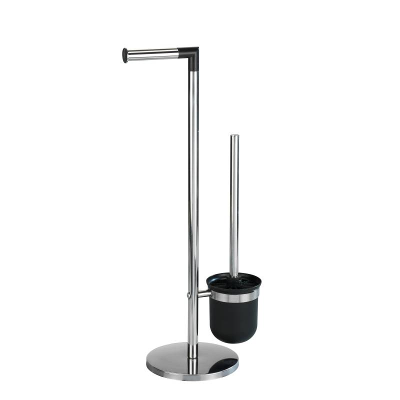 Wenko Stand WC-Garnitur 'Parus' Edelstahl glänzend von Wenko