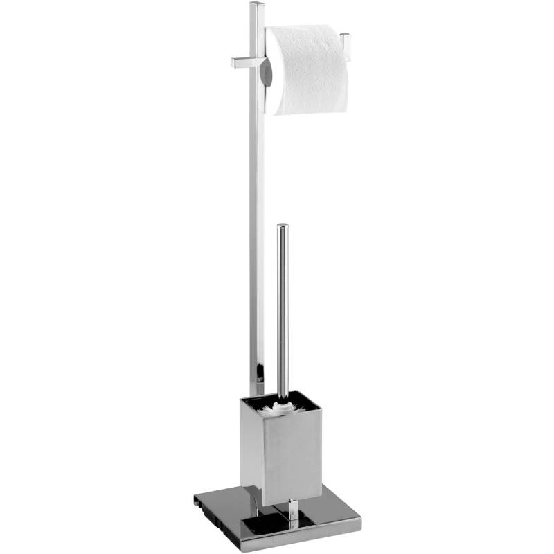 Wenko Stand WC-Garnitur Quadro Chrom von Wenko