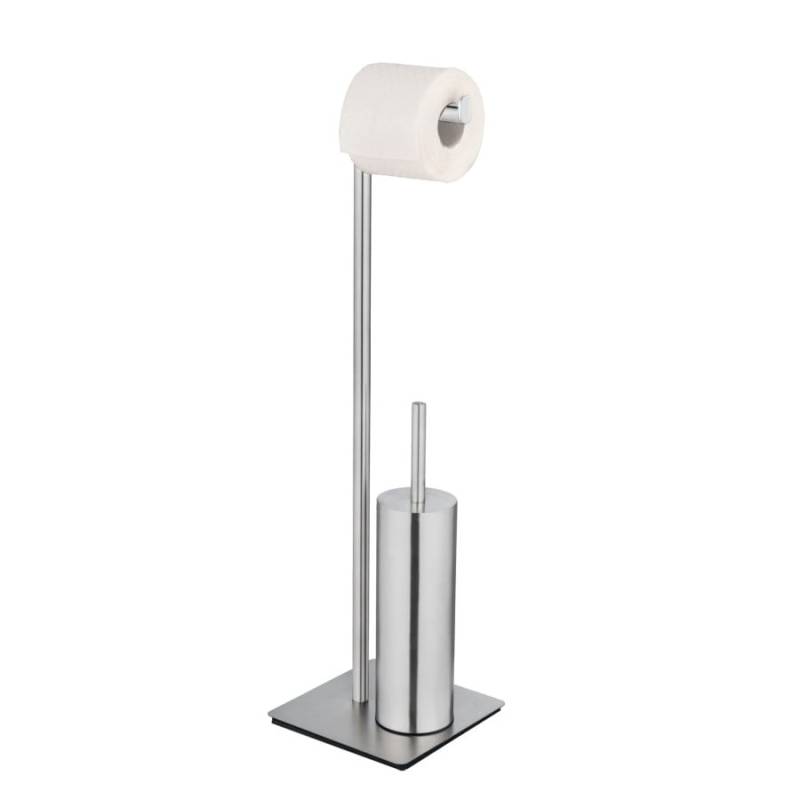 Wenko Stand WC-Garnitur Recco Edelstahl matt von Wenko