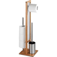 Wenko Stand WC-Garnitur Rivalta, Bambus von Wenko