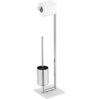 Wenko Stand WC-Garnitur STYLE, Edelstahl von Wenko