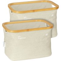 TT Aufbewahrungskorb T-Storage Basket, Beige, 2er - beige von Wenko