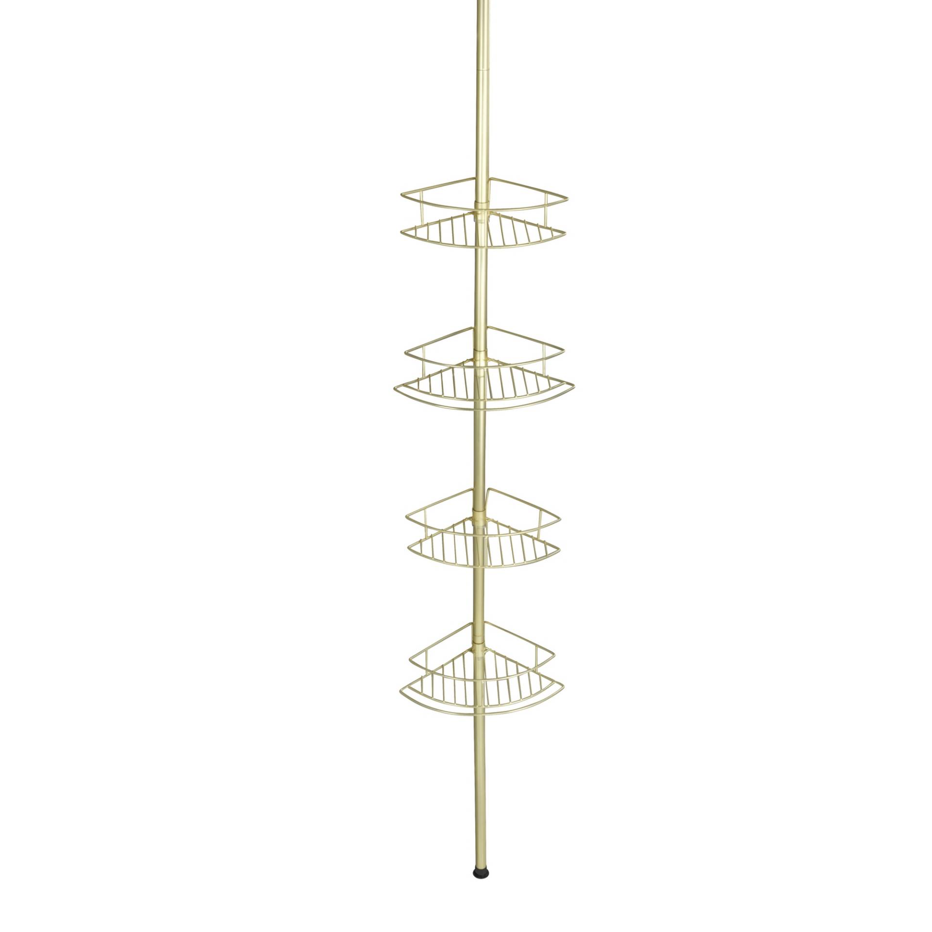 Wenko Teleskop-Eckregal 'Dolcedo' matt gold 4 Körbe 65-275 cm Wenko Teleskop-Eckregal 'Dolcedo' matt gold 4 Körbe 65-275 cm von Wenko