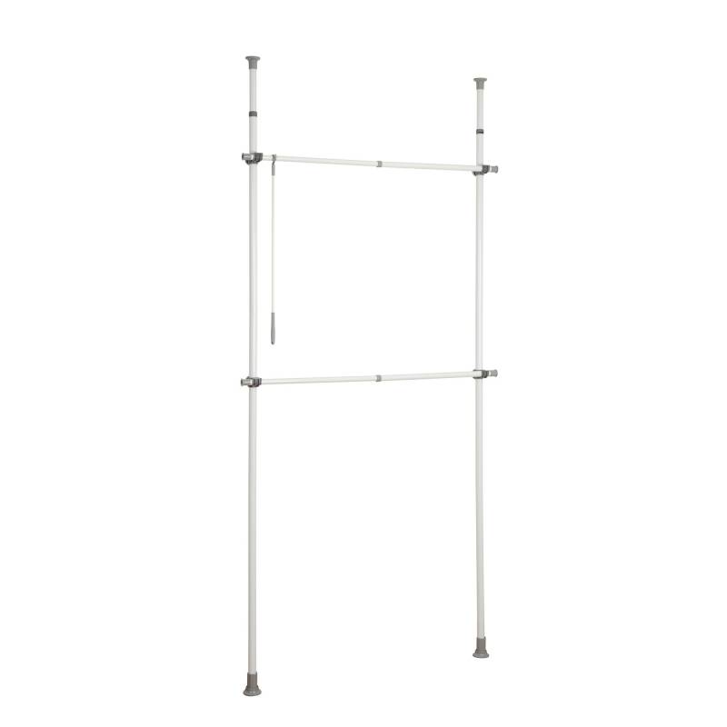 Wenko Teleskop-System 'Herkules Basic' weiß verstellbar 75-120 x 165-300 x 11 cm von Wenko