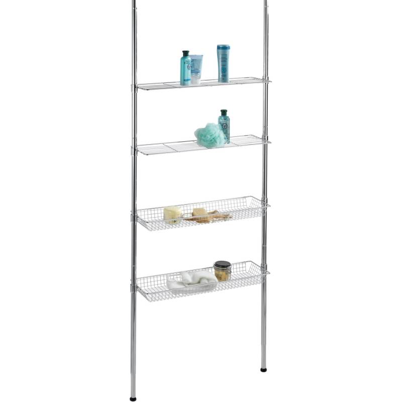 Wenko Teleskopregal Ellera Chrom 65 - 285 cm x 71 cm x 20 cm von Wenko