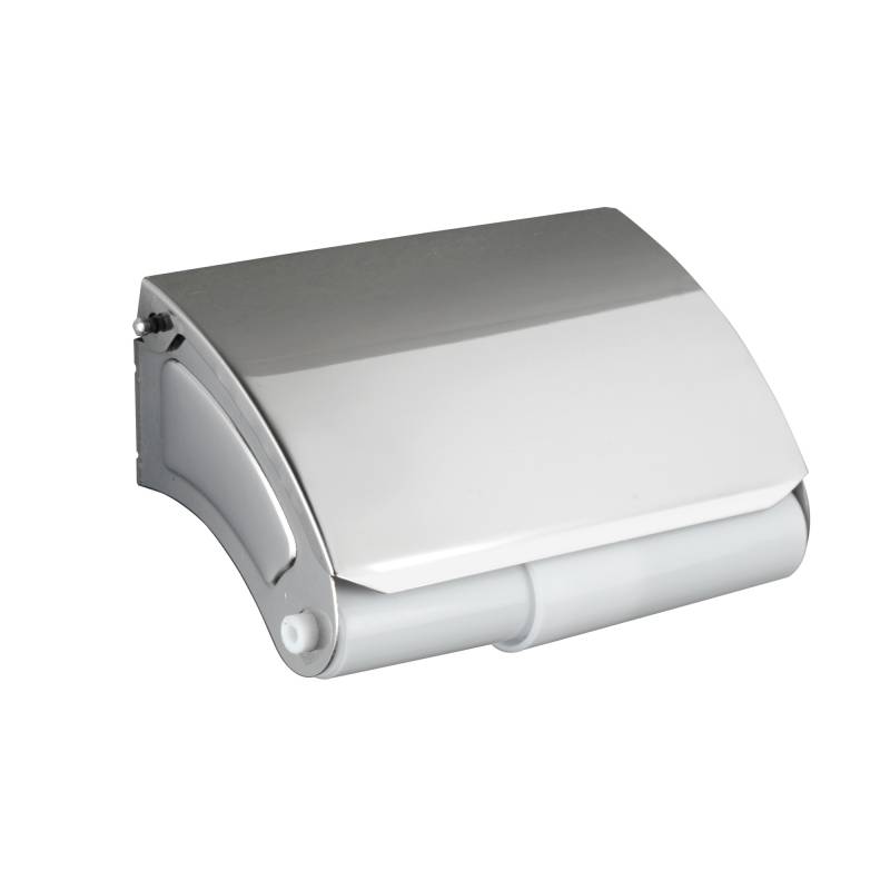 Wenko Toilettenpapierhalter 'Basic' Edelstahl rostfrei, mit Deckel von Wenko