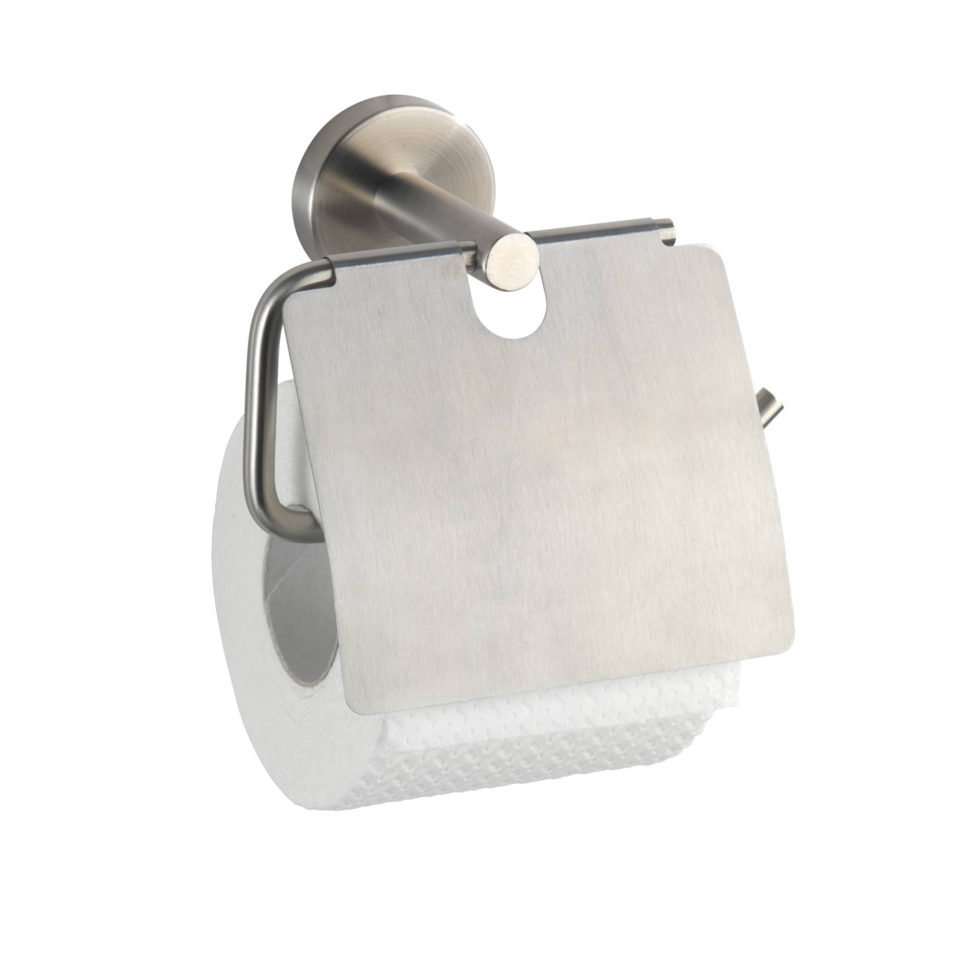 Wenko Toilettenpapierhalter 'Bosio matt' Edelstahl rostfrei, mit Deckel Wenko Toilettenpapierhalter 'Bosio matt' Edelstahl rostfrei, mit Deckel von Wenko