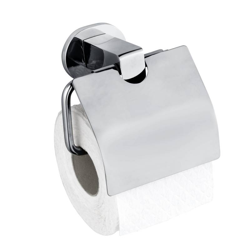 Wenko Toilettenpapierhalter 'Maribor' Zinkdruckguss chromfarben mit Deckel von Wenko