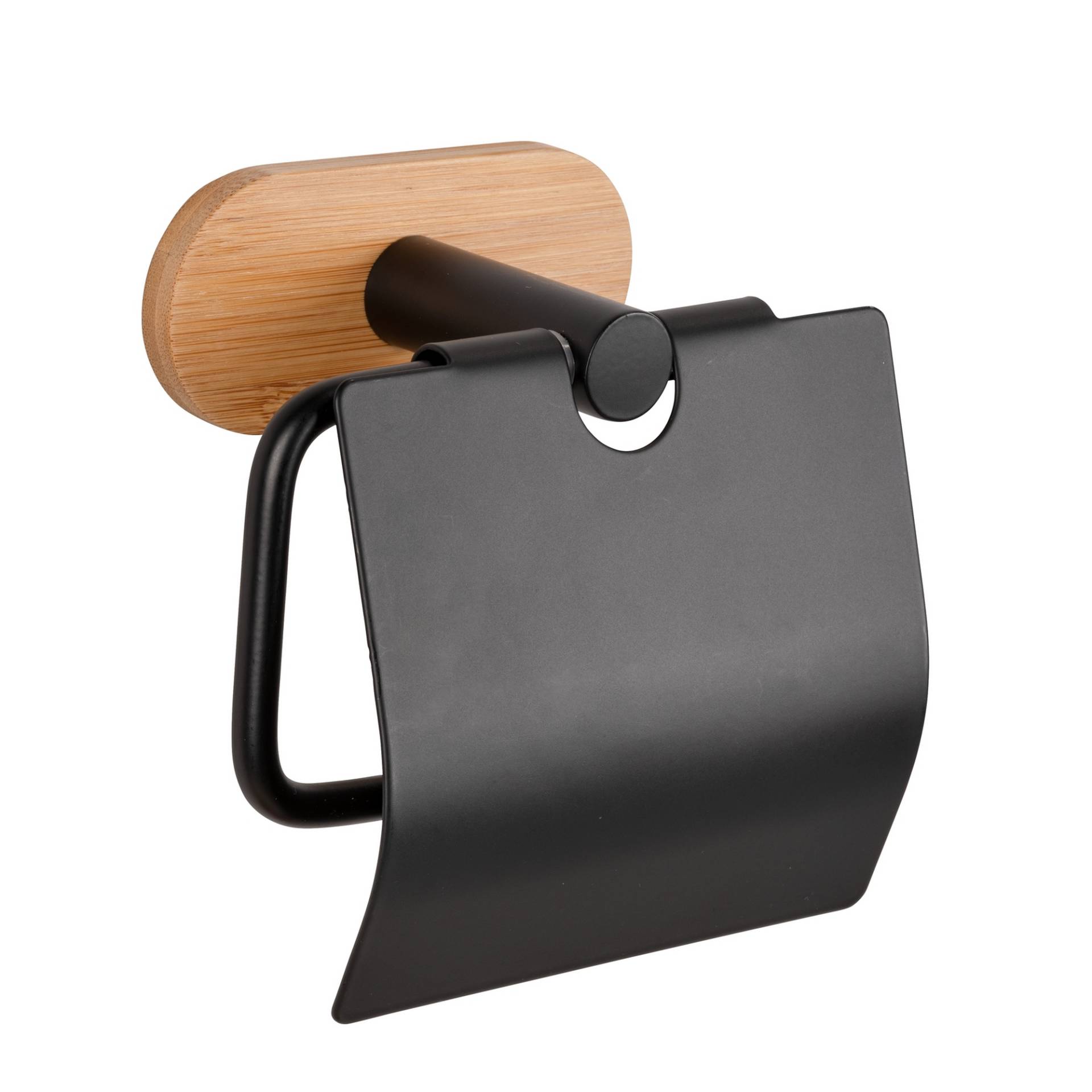 Wenko Toilettenpapierhalter 'Turbo-Loc Orea Bamboo' schwarz/bambus, mit Deckel Wenko Toilettenpapierhalter 'Turbo-Loc Orea Bamboo' schwarz/bambus, mit Deckel von Wenko