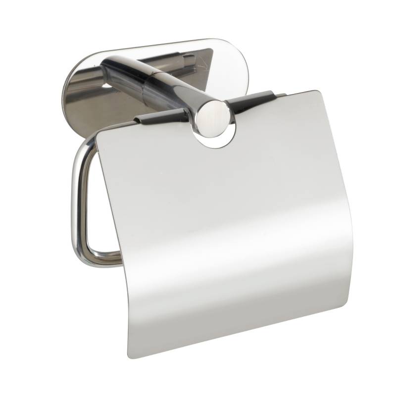 Wenko Toilettenpapierhalter 'Turbo-Loc Orea Shine' Edelstahl glänzend, mit Deckel von Wenko