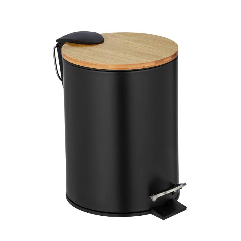 Wenko Treteimer 'Tortona' Easy Close schwarz matt 3 l von Wenko
