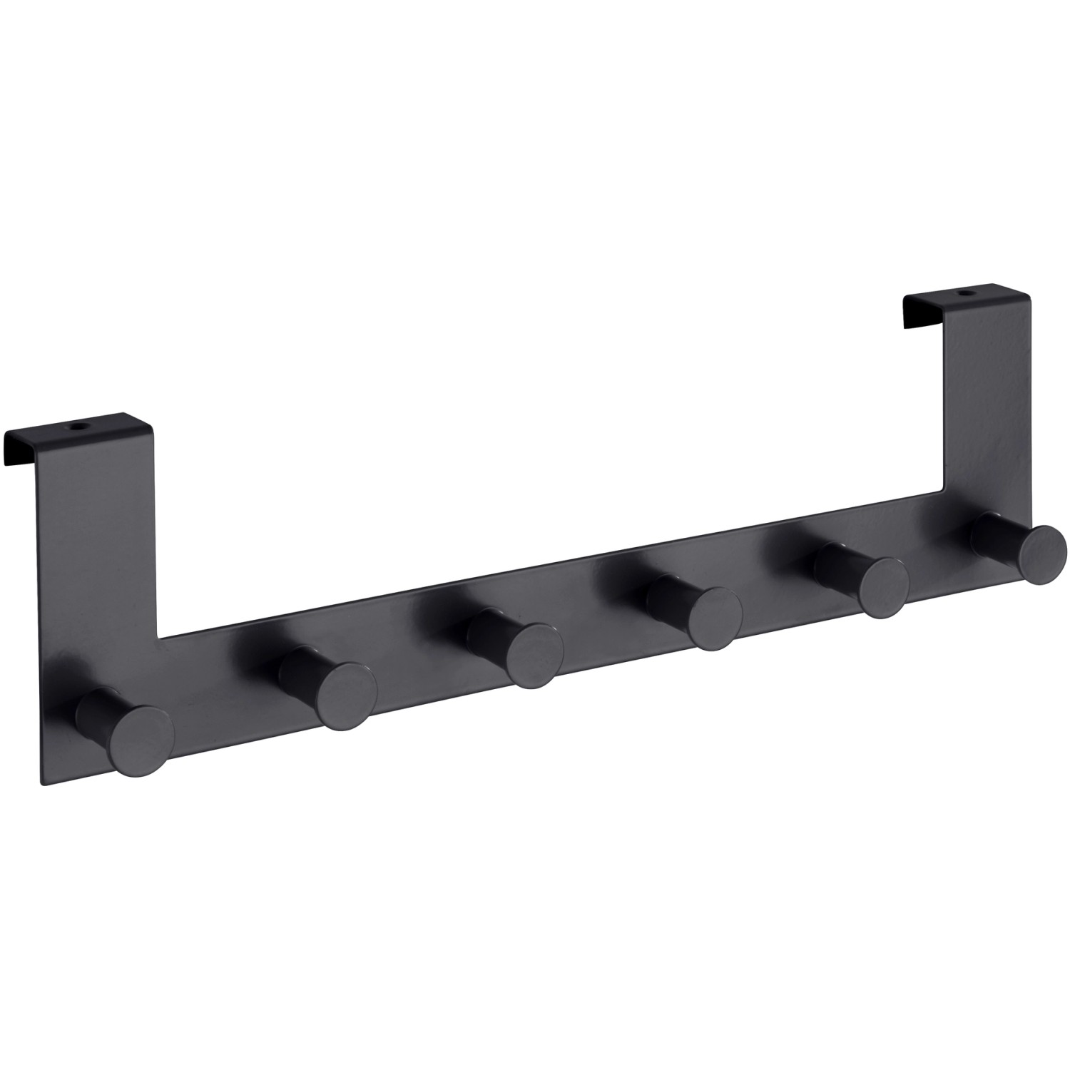 Wenko Türgarderobe Celano 6 Haken 39 cm x 11 cm x 5,5 cm Schwarz von Wenko