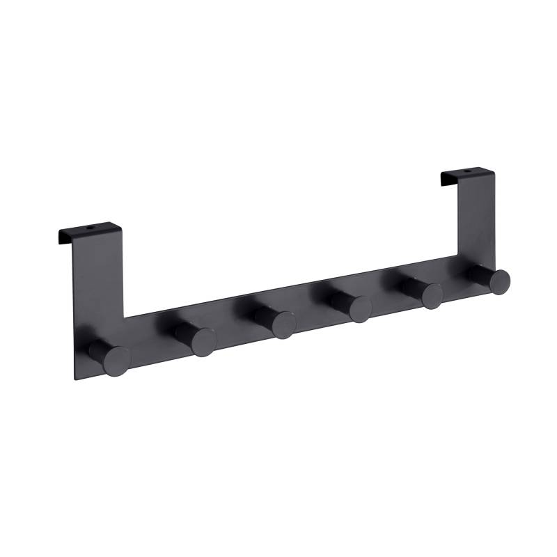 Wenko Türgarderobe 'Celano' schwarz 6 Haken von Wenko