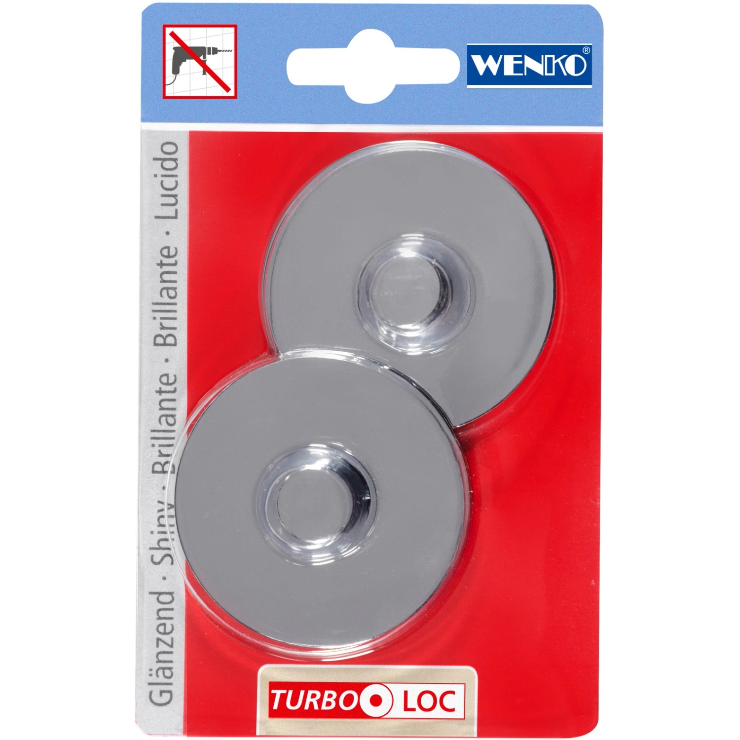 Wenko Turbo-Loc Chrom glänzend für Premium+Classic+Style 2er-Set Wenko Turbo-Loc Chrom glänzend für Premium+Classic+Style 2er-Set von Wenko