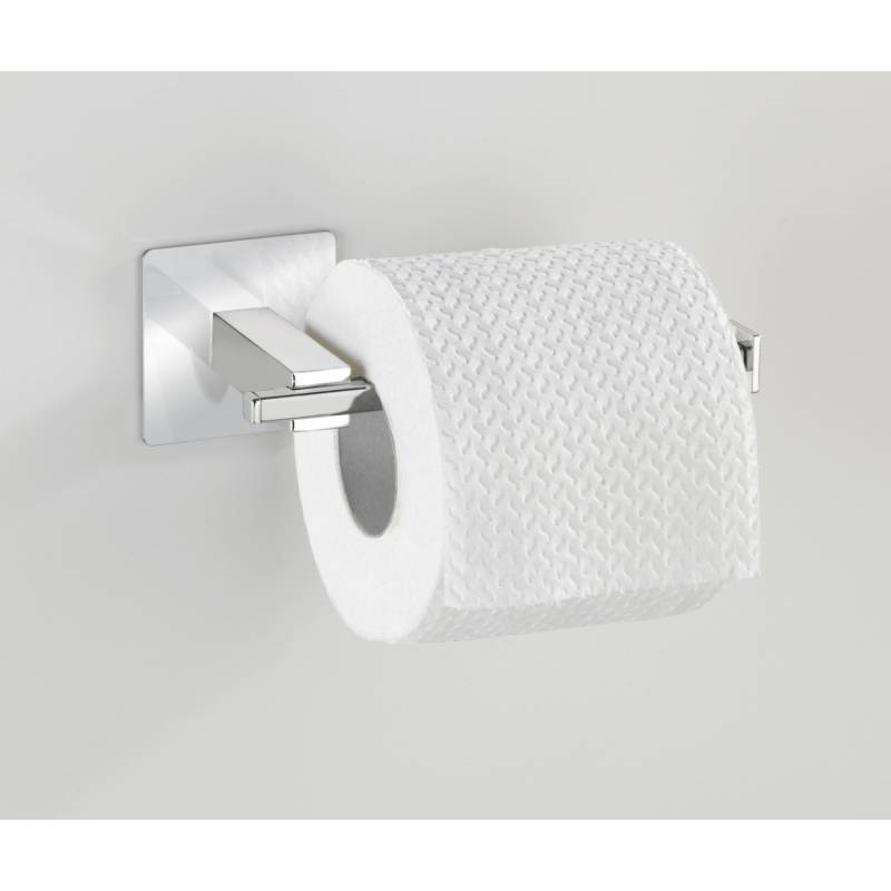 Wenko Turbo-Loc Edelstahl Toilettenpapierhalter ohne Deckel Quadro  16.5 x 6.5 x von Wenko