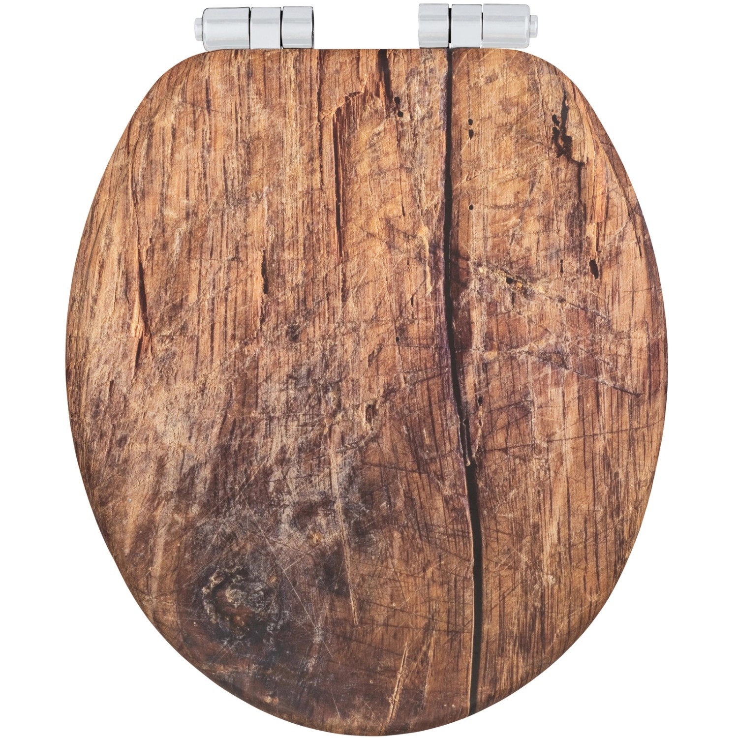 Wenko WC-Sitz Rustic mit Absenkautomatik Braun von Wenko