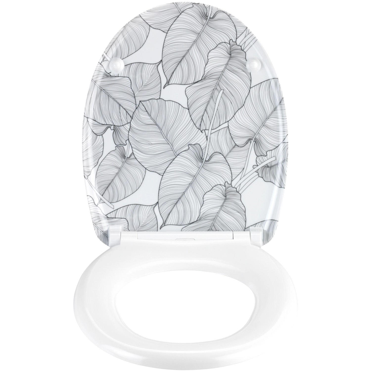 Wenko WC-Sitz Samoa Weiß-Schwarz von Wenko