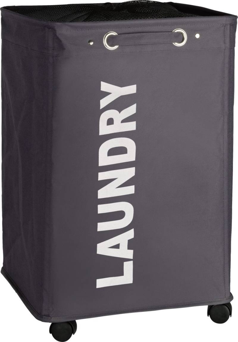 Wenko Wäschesammler Quadro 79 l, grau von Wenko