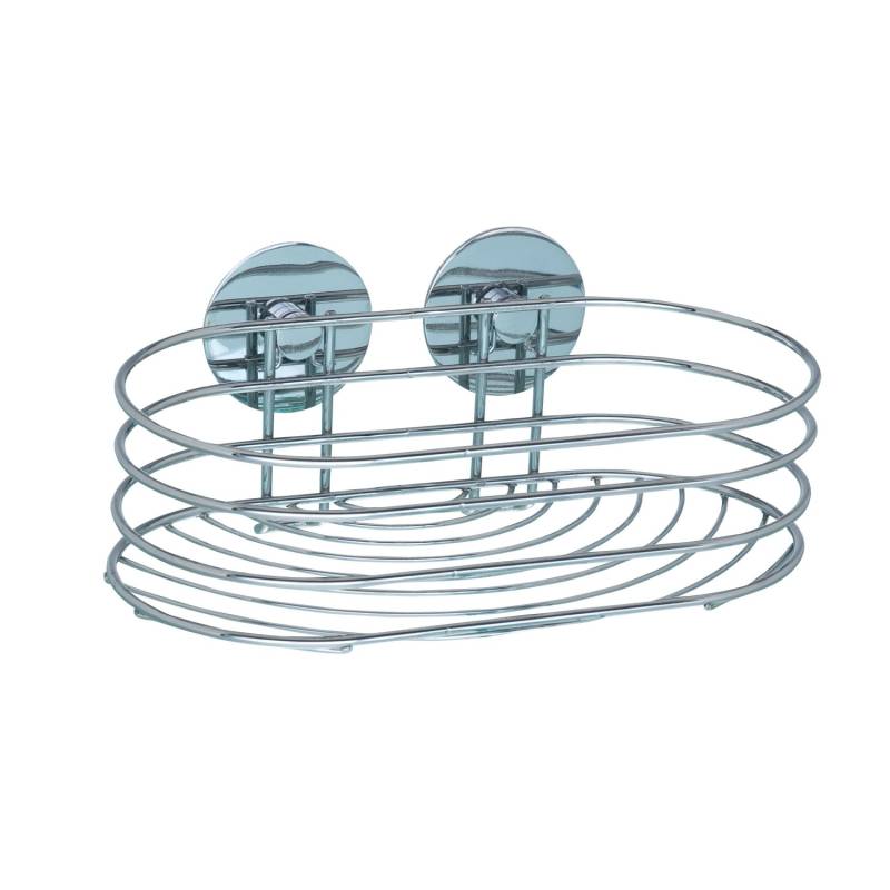 Wenko Wandablage Turbo-Loc Befestigen ohne Bohren Chrom rund von Wenko
