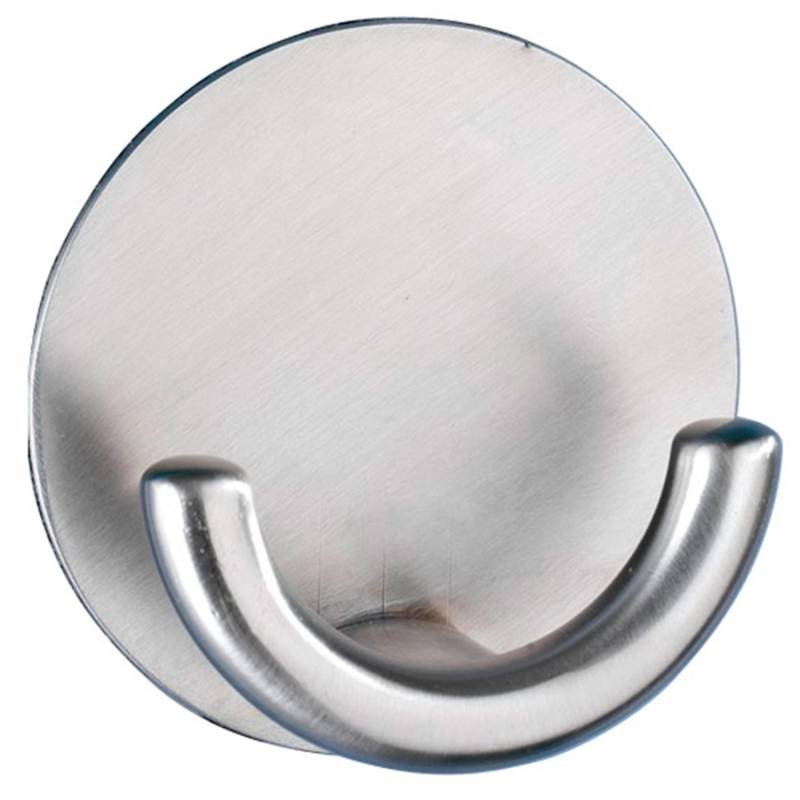 Wenko Wandhaken Rondo selbstklebend Edelstahl matt von Wenko