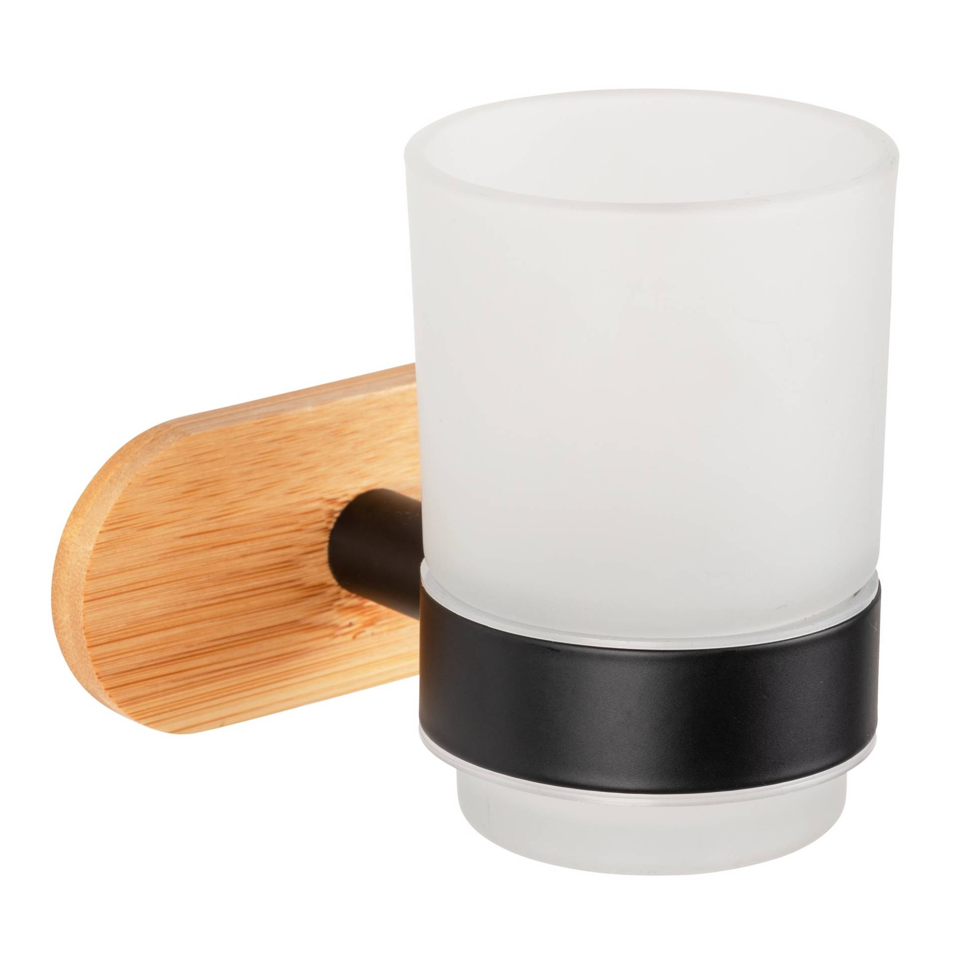 Wenko Zahnputzbecher 'Turbo-Loc Orea Bamboo' Bambus, Glas satiniert mit Halterung Wenko Zahnputzbecher 'Turbo-Loc Orea Bamboo' Bambus, Glas satiniert mit Halterung von Wenko