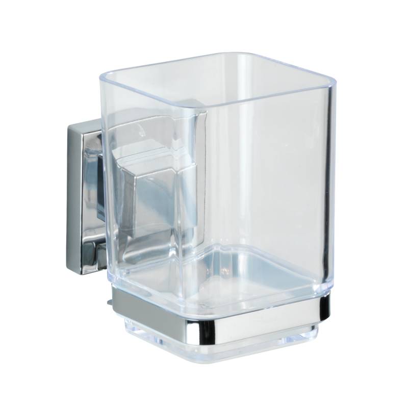 Wenko Zahnputzbecher 'Vacuum-Loc Quadro' Edelstahl glänzend Wenko Zahnputzbecher 'Vacuum-Loc Quadro' Edelstahl glänzend von Wenko
