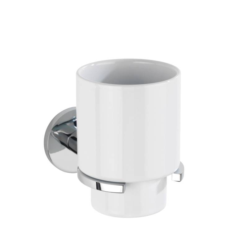 Wenko Zahnputzbecherhalter Isera UV-Loc® Silber Glänzend von Wenko