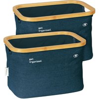 Tom tailor Aufbewahrungskorb, 2er Set, Navy - blau von Wenko