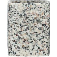 Zahnputzbecher Terrazzo, Zahnbürstenhalter für Zahnbürste und Zahnpasta, Mehrfarbig, Polyresin mehrfarbig - mehrfarbig - Wenko von Wenko