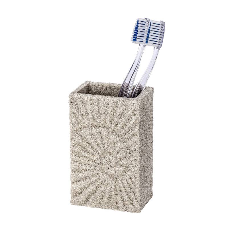 Zahnputzbecher Mod. Fossil Beige von Wenko